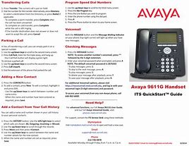 Image result for Avaya Phone Instructions