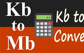 Image result for KB To MB Converter