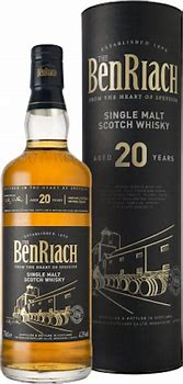 Image result for BenRiach 20 Year Old Single Malt Scotch Whisky 43