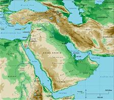 Image result for Middle East Topographic Map