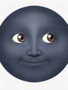Image result for Full Dark Moon Emoji