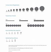Image result for Bead mm Size Chart