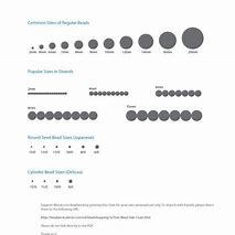 Image result for Reference Chart Bead Sizes