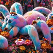 Image result for Cute Blue Fluffy Spider