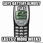 Image result for Nokia Battery Memes