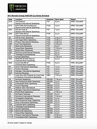 Image result for NASCAR Sprint Schedule