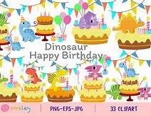 Image result for Dinosaur Birthday Cake Clip Art