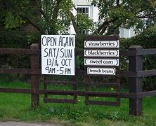 Image result for Farm Pick Your Own Sign