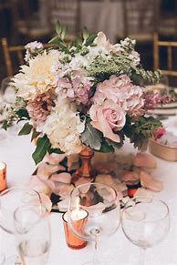 Image result for Rose Gold Centerpieces for Tables
