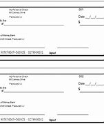 Image result for Blank Check Template No Account Number