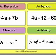 Image result for Equation versus Expression