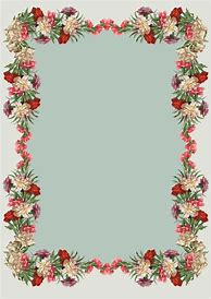 Image result for Vintage Flower Border Paper