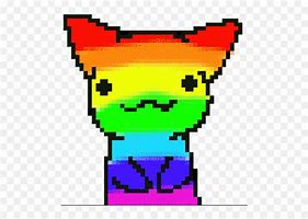 Image result for Cat with Rainbow Emoticon Meme