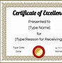 Image result for Certificate of Excellence for Students