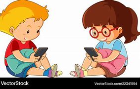 Image result for Cartoon Kid with Phone