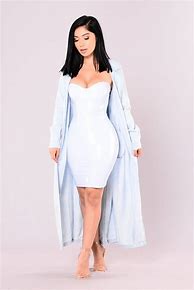 Image result for Fashion Nova Blue and White Dress