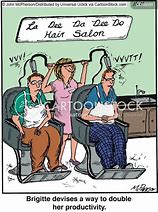 Image result for Funny Hair Stylist Cartoons