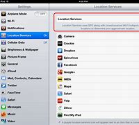 Image result for Location Settings On iPad