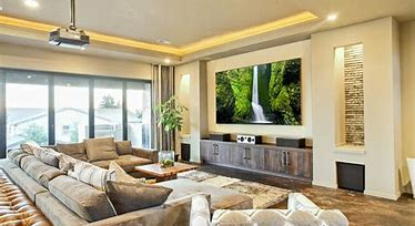 Image result for Best Room Design Layouts for 85 Inch TV