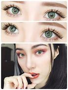 Image result for Coloured Contact Lenses Green
