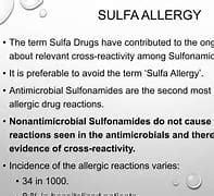 Image result for Sulfa Allergy
