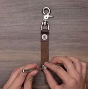 Image result for DIY Leather Keychain