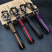 Image result for Leather Keychain Ring