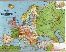 Image result for Map of Europe Detailed Old