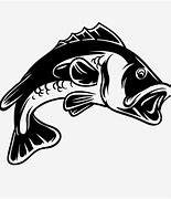 Image result for Bass Fish Silhouette Color