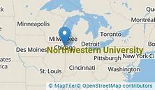 Image result for Northwestern University Location On Map