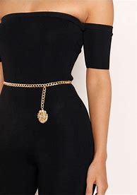 Image result for Gold Chain Belt Formal Dress