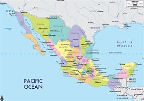 Image result for Mexico Map with Cities