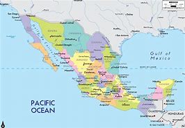 Image result for Mexico Map. Simple