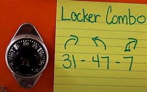 Image result for How to Open a Locker Lock