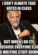 Image result for Looks at Notes Meme