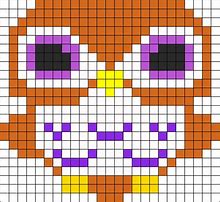 Image result for Owl Perler Bead Pattern