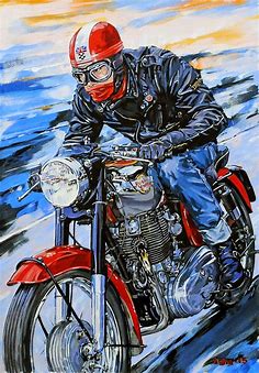 RoyalEnfields.com: At last, a Royal Enfield painting by Ian Cater