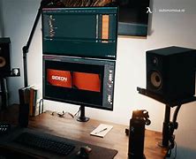 Image result for Dual Monitor Over/Under Tilted