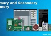 Image result for WHA Is Primary and Secondary Memory
