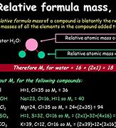 Image result for Relative Formula Mass