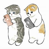 Image result for Cute Cat Holding Phone