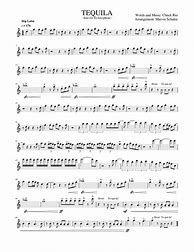 Image result for Sheet Music for Tuba the Song Tequila