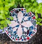 Image result for Homemade Mosaic Stepping Stones
