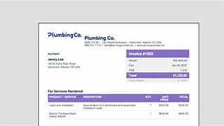 Image result for Plumbers Invoice Template Free