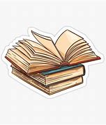 Image result for Open Book Sticker Brown