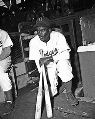 Image result for Black History Jackie Robinson At-Bat