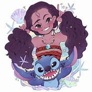 Image result for Moana and Stitch