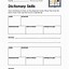 Image result for Dictionary Skills Worksheet PDF