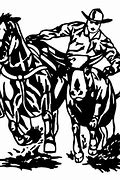 Image result for Steer Wrestling Silhouette Clip Art