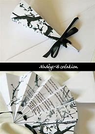 Image result for Faire Part Mariage Eventail
